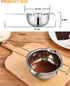 Stainless Steel Double Boiler Pot, 600ML for Melting Chocolate, Candy, and Candle Making (18/8 Steel)