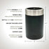 12oz Tahoe Trails Stainless Steel Vacuum Insulated Can and Bottle Cooler | Double Wall Can Cooler For Cans and Bottles