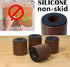 Walnut Cutting Board Feet, Non-Slip Self Adhesive Legs, Wooden Chopping Board Feet with Screw (Short)