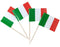 JBCD Italy Toothpick Flag Mini Cupcake Topper Flags, 200pcs for Party Decorations