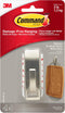 Command Modern Reflections Metal Hook, Medium, Brushed Nickel, 1-Hook