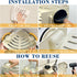 2Pack Corner Shower Caddy Suction Cup, No-Drilling Hanging Suction Shower Shelves with Hooks, Waterproof & Rustproof