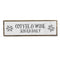 Coffee Wood Signs (Medium - Wood and Metal, Coffee and Wine Served Daily)