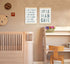 ULEGIE 2 Pack 12 16 Inches-Blue Boy Nursery Decor Posters Framed with Wood Hanger, Little Man Cave Sign for Boys Kids