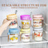 AsstarJTK 6 Pack 16 Oz Overnight Oats Containers with Lids and Spoons - Glass Mason Jars for Overnight Oats Airtight