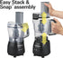 Hamilton Beach Stack & Snap 4-Cup Mini Food Processor & Vegetable Chopper - 250 Watts, Black