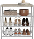 HOMEFORT 4-Tier Shoe Storage Shelf, Industrial Narrow Shoe Organizer for Closet Entryway, Small Shoe Rack Table