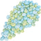 Winlyn 120 Pcs Artificial Speckled Green Blue Foam Easter Eggs Decorative Eggs
