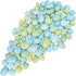 Winlyn 120 Pcs Artificial Speckled Green Blue Foam Easter Eggs Decorative Eggs