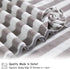 18 Set Loop-6 Towels,6 Towels,6 Set Pcs Light Gray Stripe Bath Towel with Hanging Bath Hand Washcloths Soft Family
