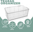 Utopia Home 3 Pack Tea Bag Organizer - Stackable Tea Bag Storage Organizer with Lid - Tea bag holder For Kitchen Organizers and Storage, Multi-Functional Kitchen Organizer, Home organizer (Clear) by Utopia Home