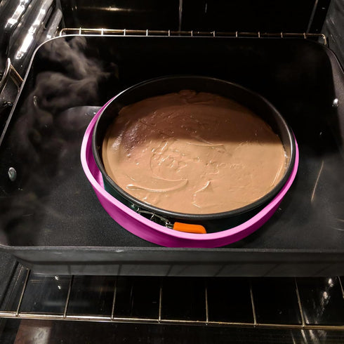 Cheesecake Pan Protector for 9, 9.5, 10 Inch Round Springform Pan, Silicone Water Bath Pan for Baking Accessories