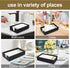 Guest Paper Towels Holder for Bathroom Napkin Tray Black Wooden Napkins Holder for Table Modern Disposable Hand Towel