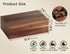Packet 8 Acacia Wood Tea Bag Organizers, Tea and Sugar Storage Chest with Lid, Wooden Teabag Holder Containers,Tea Box