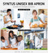 12 Pack 100% 2 Syntus Bib Apron, Unisex Aprons Adjustable Cotton with Pockets Cooking Kitchen Aprons for Women Men