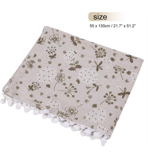 Fridge Washing Machine Dust Proof Cover Protector, Multi-purpose Cotton Linen Universal Top Cover with Storage Bag