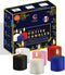 Candle Charisma Multicolor Unscented Votive Candles, Set of 72, 10 Hour Burn Time