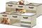 DECOMOMO 11 Inch Cube Storage Bins, Fabric Storage Bin with Clear Window for Clothes and Toy Organizers (6pcs, Beige)