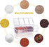 Clear Seasoning Box 4 PCS/Set, Acrylic Spice Rack with Spoon, Lid & Tray for Salt Pepper Sugar
