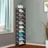UrMsun 10-Tier Vertical Shoe Rack, Tall Narrow Shoe Shelf Space Saving Organizer for Entryway Door Small Space
