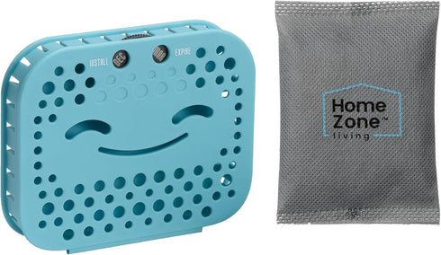 Home Zone Living CleanAura Deodorizing Filter Kit with Charcoal Filter Bag and Magnetic Sticker, Eliminates Odor at Home