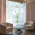Anjee White Sheer Curtains, 45 Inches Long, 2 Panels Set, 52 x 45 Inch for Kids Room