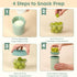 Mitsemmo Spoons,600ml+270ml Snack Cup Box Container with Lid,Yogurt Parfait Snackle Cups and Breakfast On The