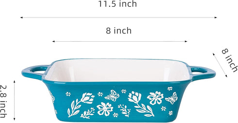 Wisenvoy 8x8 Baking Pan, Brownie Pan, Casserole Dish for Oven, Square Baking Pan