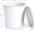 BALCI Premium Ice Cream Containers (2 Pack - 1 Quart Each), Freezer Storage Tubs with Lids for Ice Cream, Sorbet,