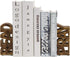 MyGift Book Ends Christian for Shelves, Wood Bookends Carved in Read and