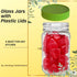JARMING COLLECTIONS 24 oz Mason Jars with Lids & Bands - BPA Free Plastic Storage Lids - Set of 2 Regular Mouth Jars