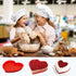 2 Packs Silicone Heart Shaped Cake Pans, 10 Inch Non-stick Cake Molds for Baking Cakes and Chocolate
