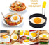 Egg Ring for Frying Eggs and English Muffin - Round Shaper Mold with Anti-scald Handle - Stainless Steel Non-stick