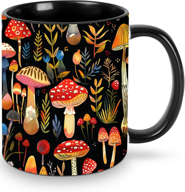 Yrebyou Mushroom Coffee Mug for Women Ceramic Tea Cup Novelty Mugs 11