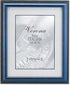 Lawrence Frames Blue Finish 5x7 Picture Frame - Gold Bead Design