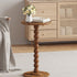 UTBT005F Round Side Table, Small Drink Table for Small Spaces, Pedestal End Table for Living Room, Modern Accent