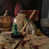 IRmm 85 Witchcraft Supplies Kit, PCS Wiccan Supplies and Tools, Include Dried Herbs, Crystal Jars, Colored Candles