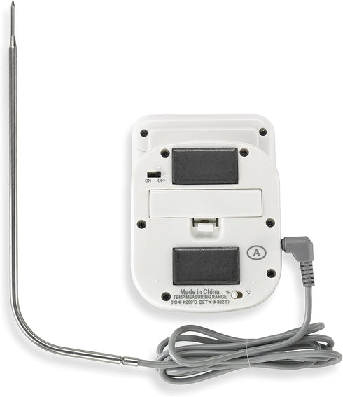 Polder Digital In-Oven Thermometer/Timer, White