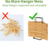 EASTTOWEST Hanger Organizer Stacker, 2 Pack Clothes Hanger Storage Rack for Closet Laundry Room