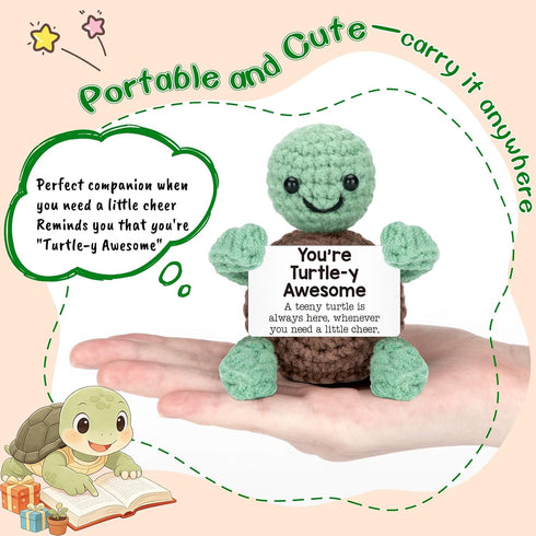 2026 Mini Funny Turtle Gifts Mothers Day Teacher Appreciation Graduation Nurses Week Fathers Day, Birthday Gifts