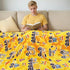 40"50" Excavator Toys Gifts for Kids Glow in The Dark Truck Blanket Construction Blankets Soft Tractor Throw Blankets