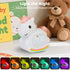 Alarm Clock with Night Light for Kids with Sleep Training and Sound Machine, Rechargeable Silicone Lamp OK to Wake