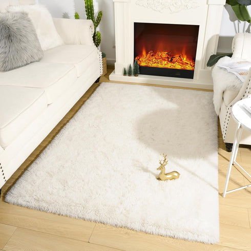 5.3x7.5 Amearea Premium Soft Fluffy Rug Modern Shag Carpet, Feet, Fuzzy Plush Rugs for Living Room Bedroom Kids Room
