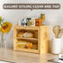 Countertop, Bread Box for Kitchen Double-layers large Bread Container with Transparent Door, Bread Storage&Multiple