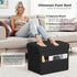 300 lbs, 17x13x13IN Small Ottoman with Storage, Folding Foot Rest Stool with Thicker Furry Padded Seat. Soft Fur