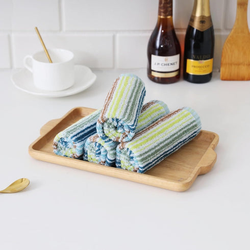 Pack 8, 12x12 Inches (mix-1, 12x12 inch) Oeleky Kitchen Dishcloths for Washing Dishes, Ultra Absorbent Dish Rags