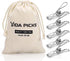 Heavy Duty Wire Clothes Pins 40 Pack, Stainless Steel Clothes Pegs for Hanging Clothes, 1.8mm Diameter 6cm Long