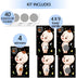 Zunaked 40 3 4 Baby Shower Games - Raffle Cards, Prizes & Ice Breaker Activities - Winners, Loser Card Designs - Boys