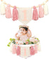 Boho Pink Handmade 1st Birthday High Chair Banner First Highchair Banner For