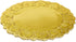 Juvale 12-Inch Round Gold Lace Paper Charger Plates - 60 Pack, Disposable Table Placemats for Cakes & Desserts